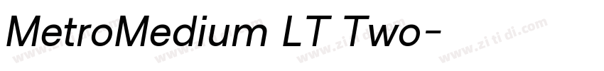 MetroMedium LT Two字体转换